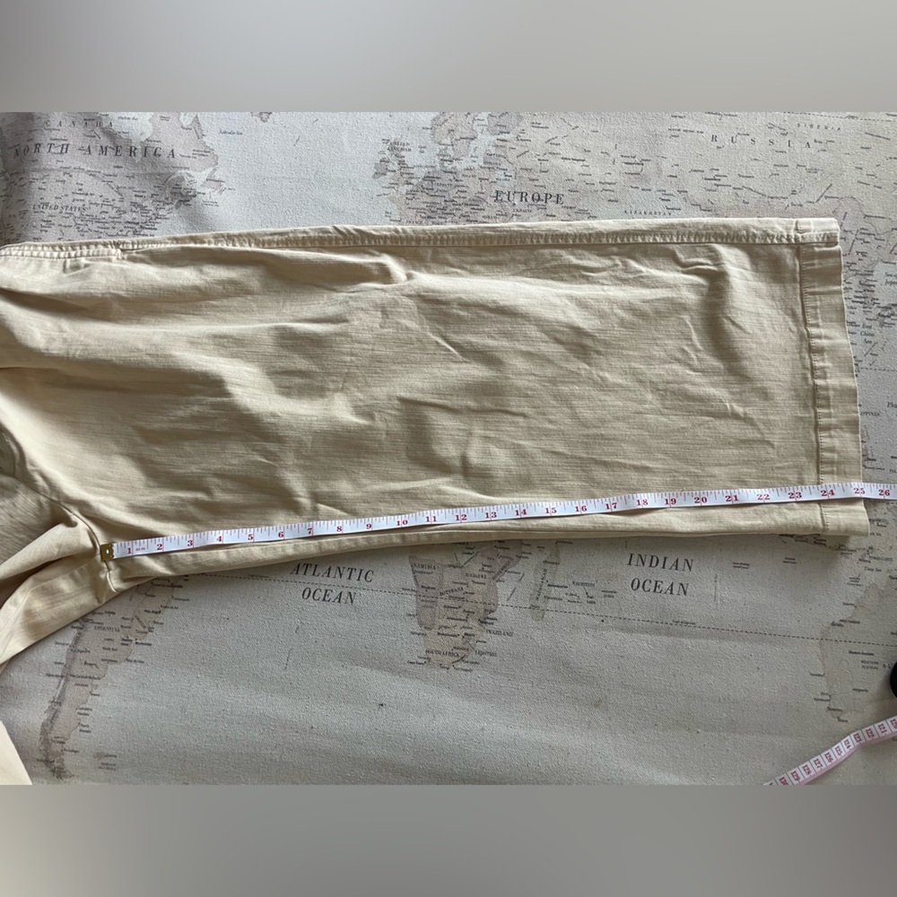 Maeve Anthropologie Remi Wide Leg Cropped Chino Pants Size 10 - Picture 13 of 15